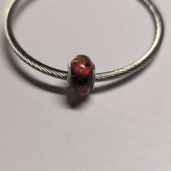 Silver Christmas Charm for Pandora Style Bracelet - Picture 4 of 5